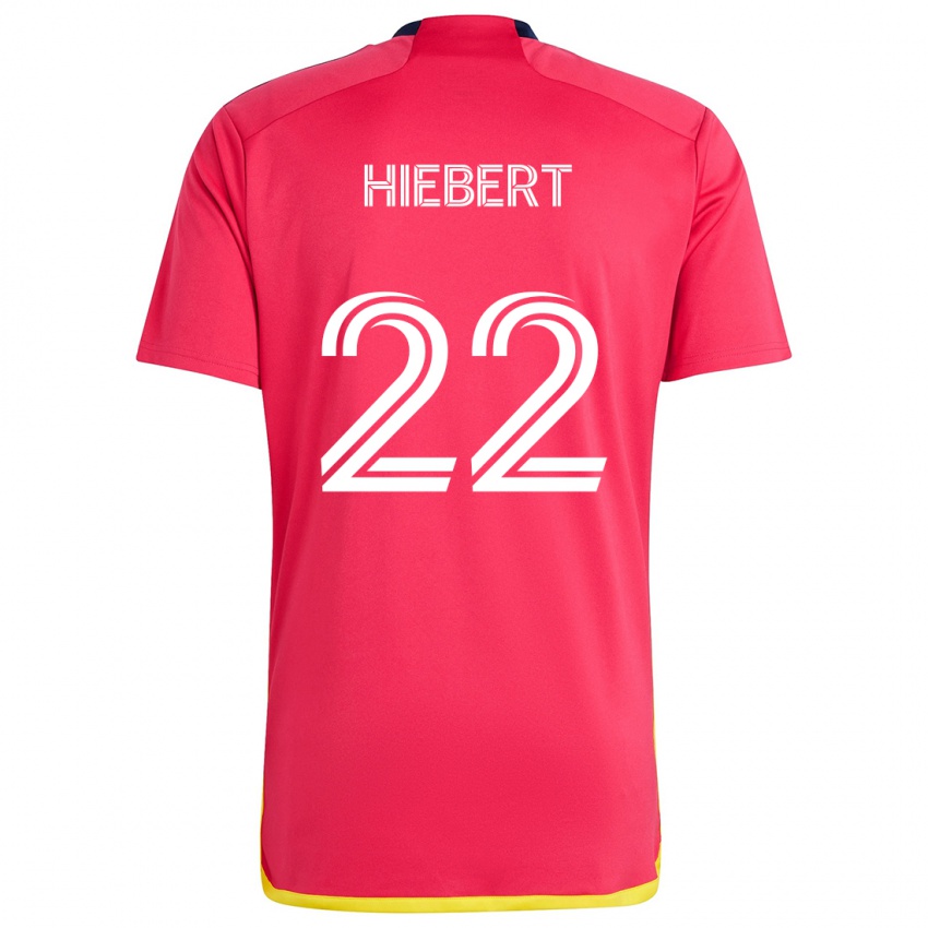 Damen Kyle Hiebert #22 Rot Blau Heimtrikot Trikot 2024/25 T-Shirt Belgien