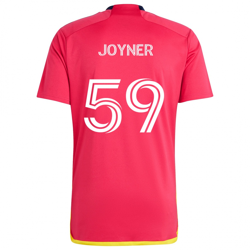 Dames Mykhi Joyner #59 Rood Blauw Thuisshirt Thuistenue 2024/25 T-Shirt België