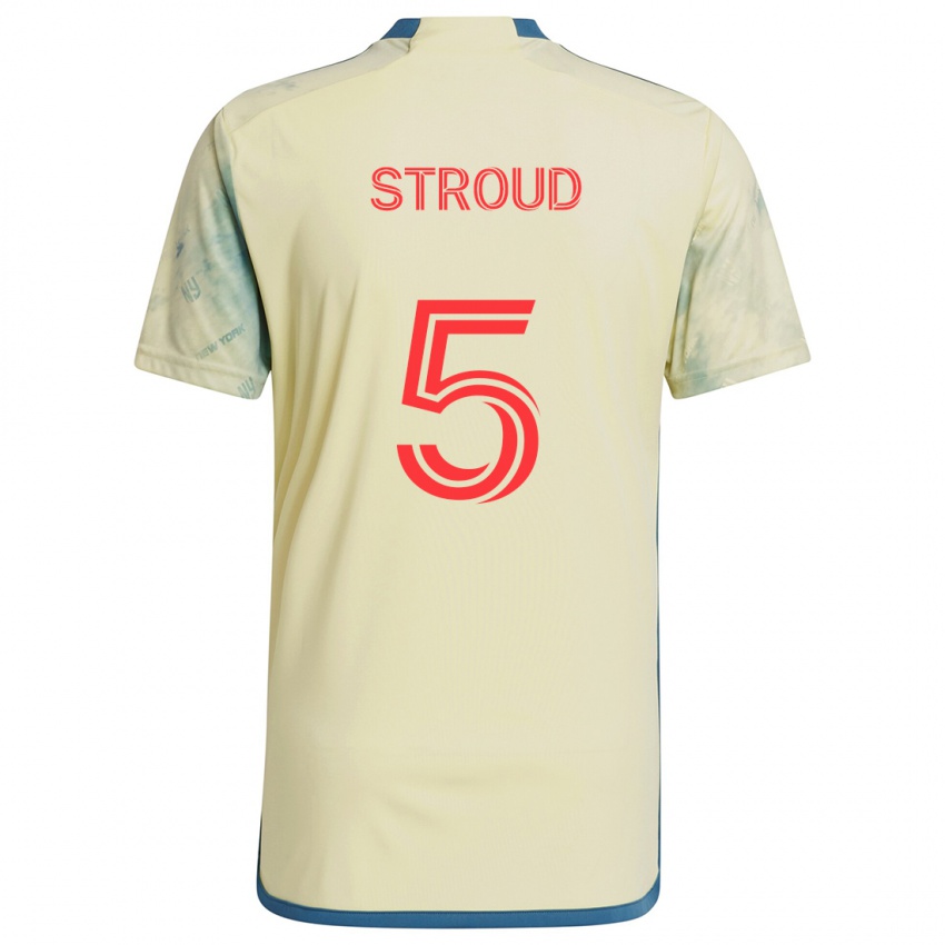 Dames Peter Stroud #5 Geel Rood Blauw Thuisshirt Thuistenue 2024/25 T-Shirt België