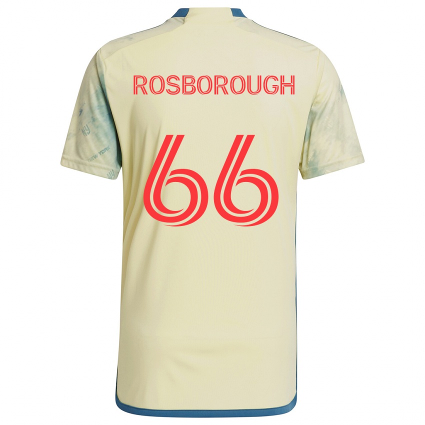 Dames Tanner Rosborough #66 Geel Rood Blauw Thuisshirt Thuistenue 2024/25 T-Shirt België