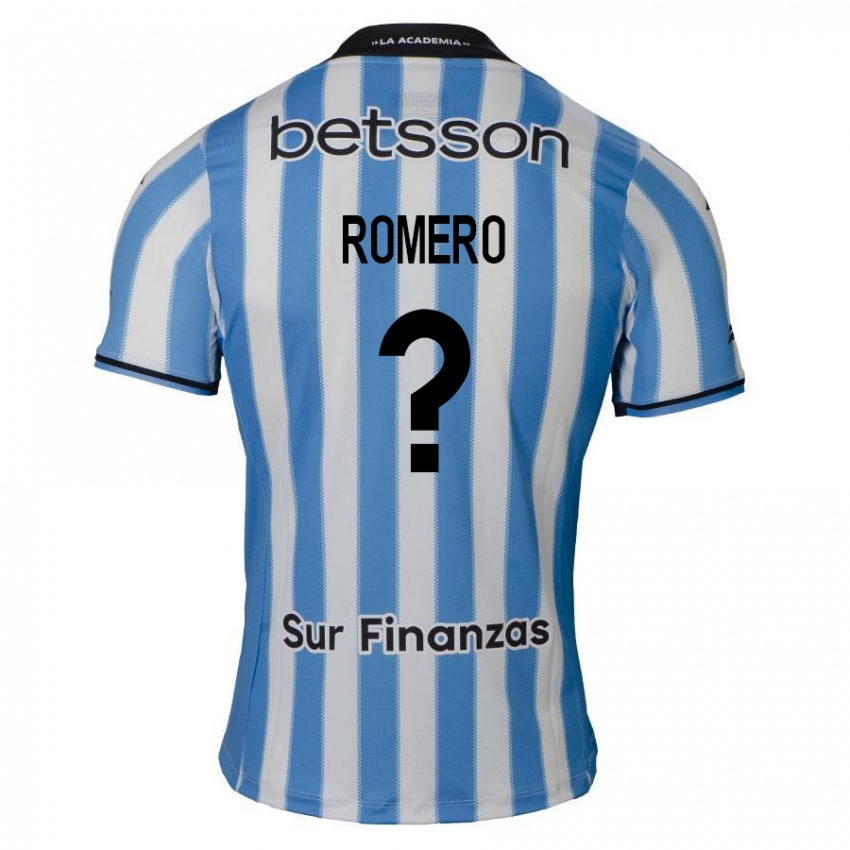 Damen Benicio Romero #0 Blau Weiß Schwarz Heimtrikot Trikot 2024/25 T-Shirt Belgien