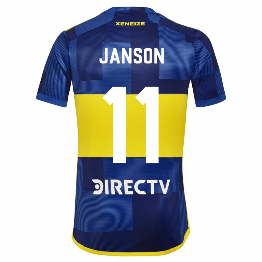 Damen Lucas Janson #11 Blau Gelb Heimtrikot Trikot 2024/25 T-Shirt Belgien