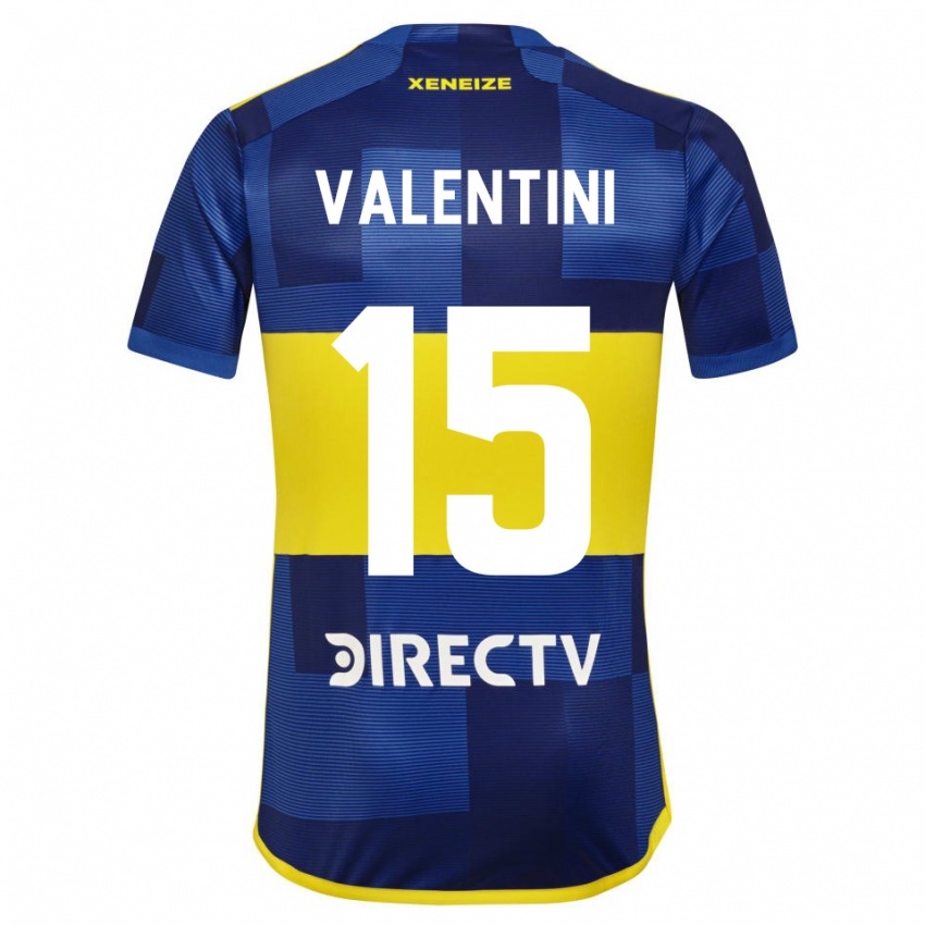 Damen Nicolas Valentini #15 Blau Gelb Heimtrikot Trikot 2024/25 T-Shirt Belgien