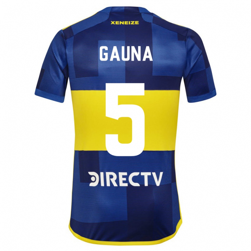 Damen Santiago Gauna #5 Blau Gelb Heimtrikot Trikot 2024/25 T-Shirt Belgien