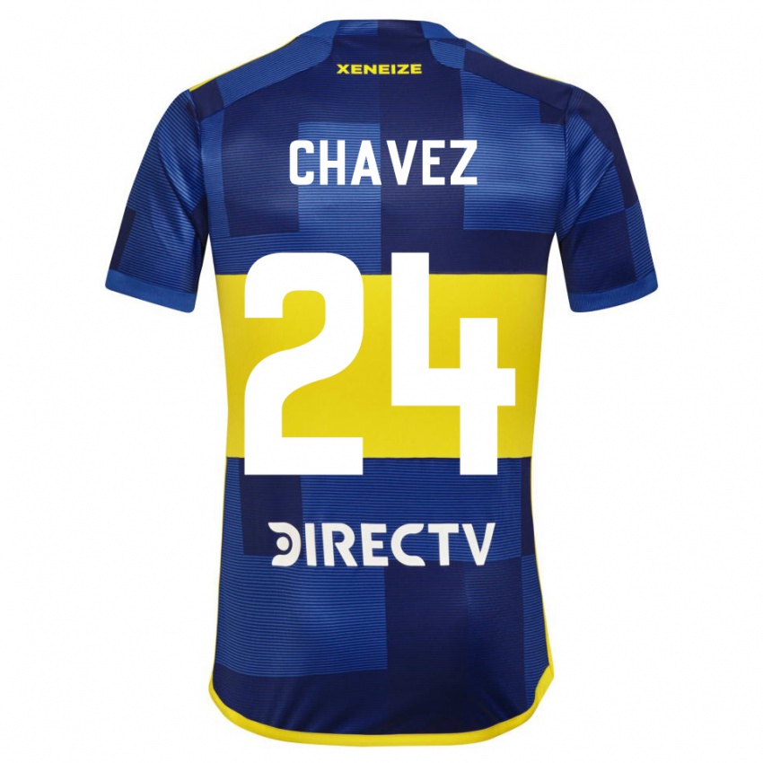 Damen Gabriela Chavez #24 Blau Gelb Heimtrikot Trikot 2024/25 T-Shirt Belgien