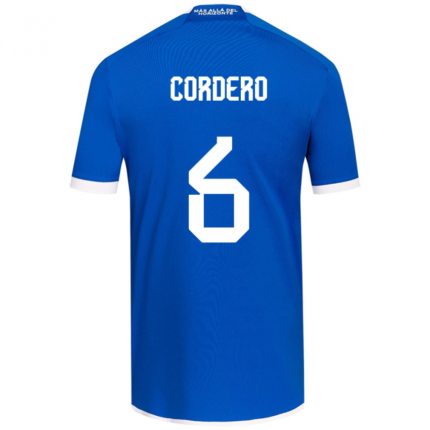 Dames Renato Cordero #6 Blauw Wit Thuisshirt Thuistenue 2024/25 T-Shirt België