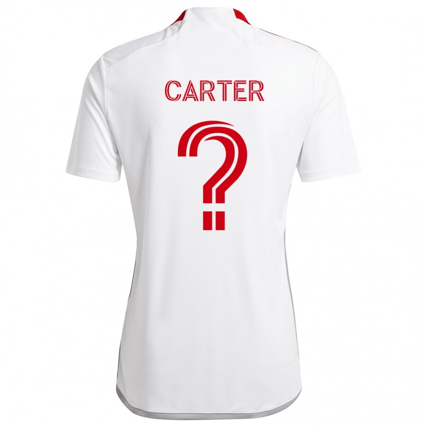 Dames Ajahni Carter #0 Wit Rood Uitshirt Uittenue 2024/25 T-Shirt België