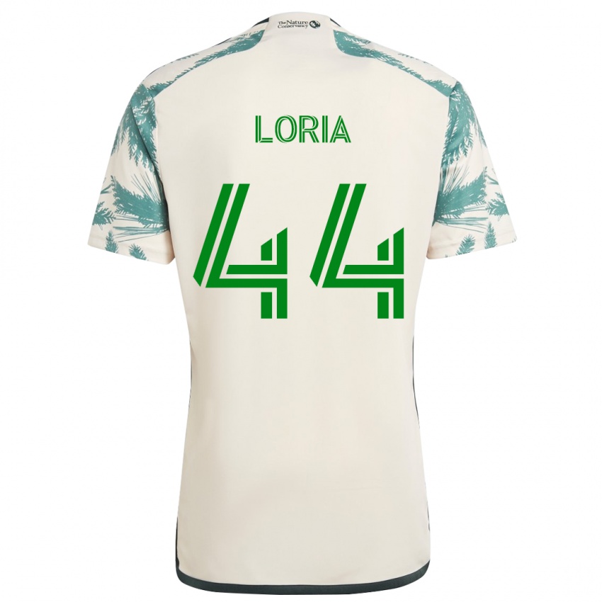 Dames Marvin Loría #44 Beigebruin Uitshirt Uittenue 2024/25 T-Shirt België