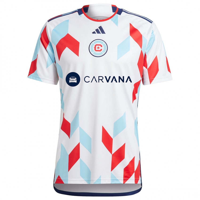 Dames Juan Miguel Calle #46 Wit Rood Blauw Uitshirt Uittenue 2024/25 T-Shirt België