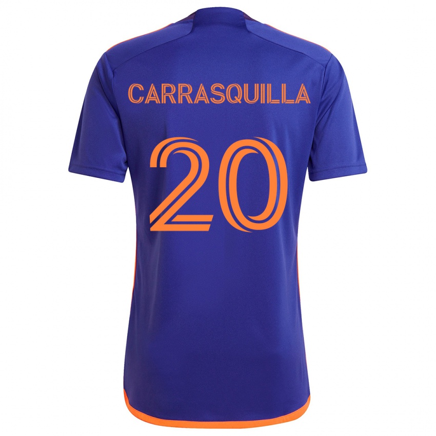 Femme Maillot Adalberto Carrasquilla #20 Violet Orange Tenues Extérieur 2024/25 T-Shirt Belgique