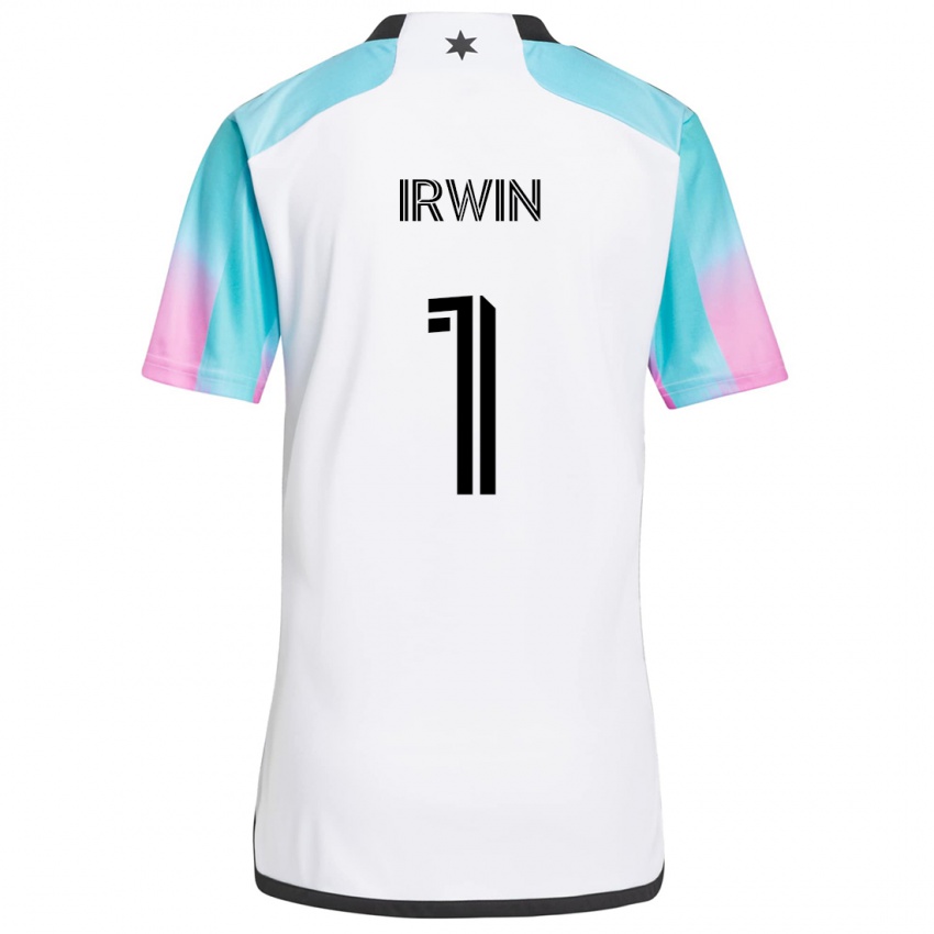 Dames Clint Irwin #1 Wit Blauw Zwart Uitshirt Uittenue 2024/25 T-Shirt België