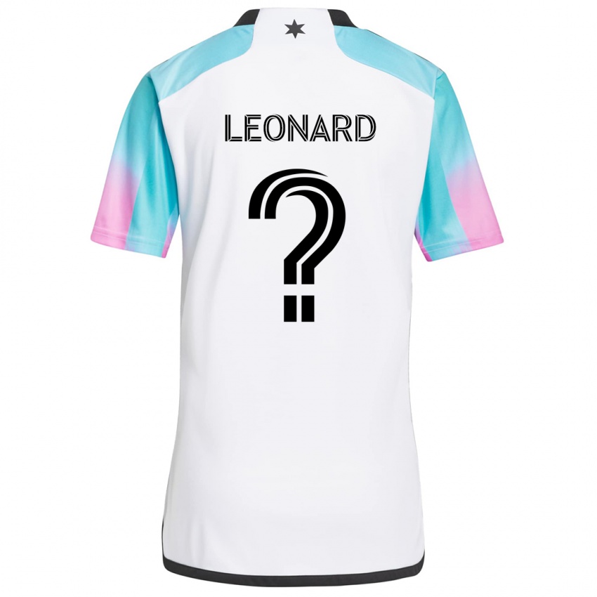 Dames Tyler Leonard #0 Wit Blauw Zwart Uitshirt Uittenue 2024/25 T-Shirt België