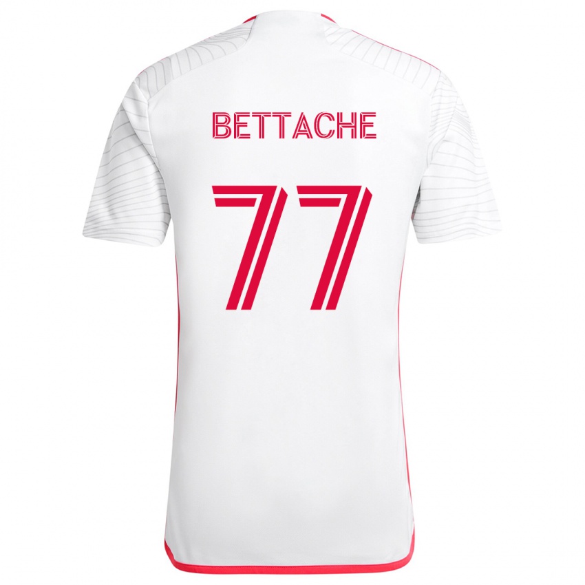 Dames Faysal Bettache #77 Wit Rood Uitshirt Uittenue 2024/25 T-Shirt België