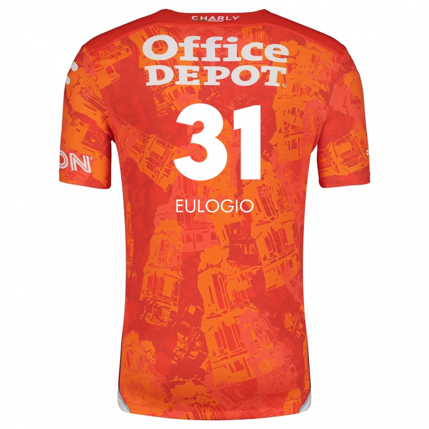 Femme Maillot José Eulogio #31 Orange White Tenues Extérieur 2024/25 T-Shirt Belgique