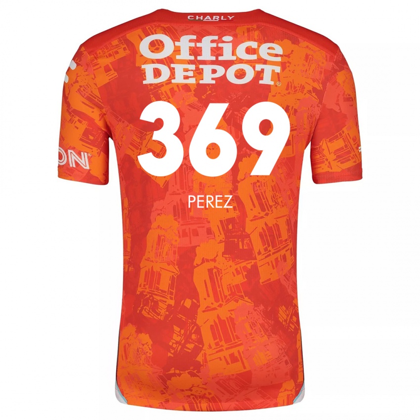 Femme Maillot Santiago Pérez #369 Orange White Tenues Extérieur 2024/25 T-Shirt Belgique