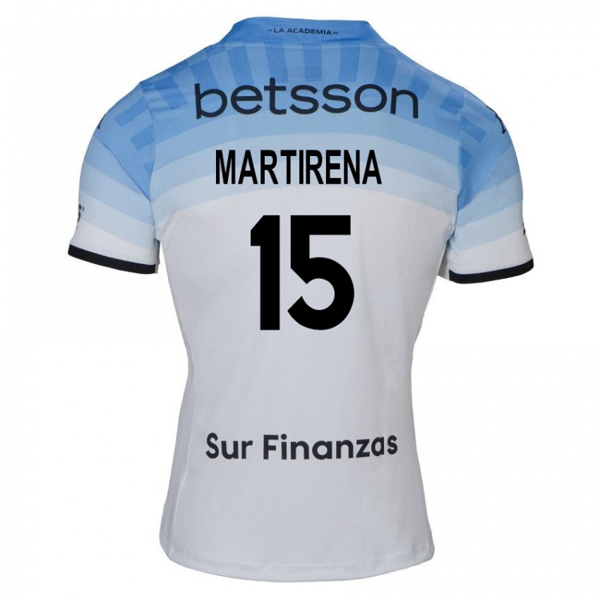 Femme Maillot Gastón Martirena #15 Blanc Bleu Noir Tenues Extérieur 2024/25 T-Shirt Belgique