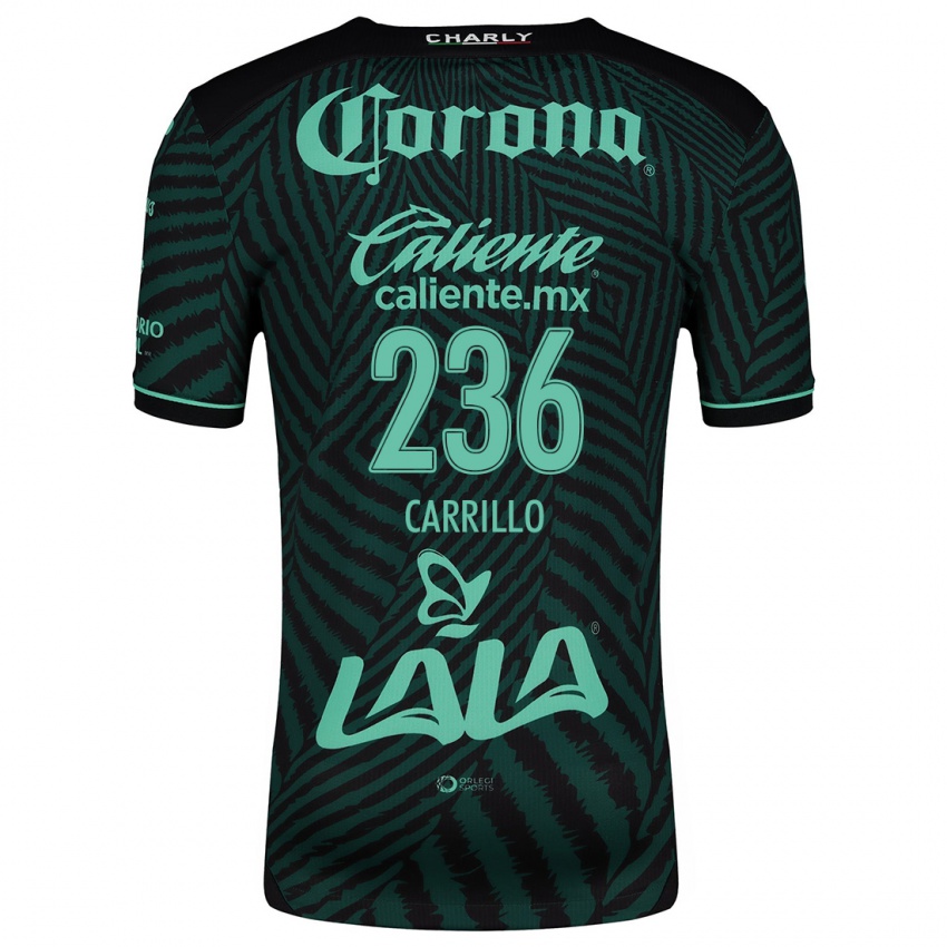 Femme Maillot Fernando Carrillo #236 Vert Noir Tenues Extérieur 2024/25 T-Shirt Belgique