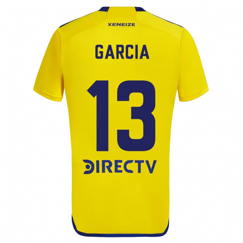 Dames Javier Garcia #13 Geel Blauw Uitshirt Uittenue 2024/25 T-Shirt België