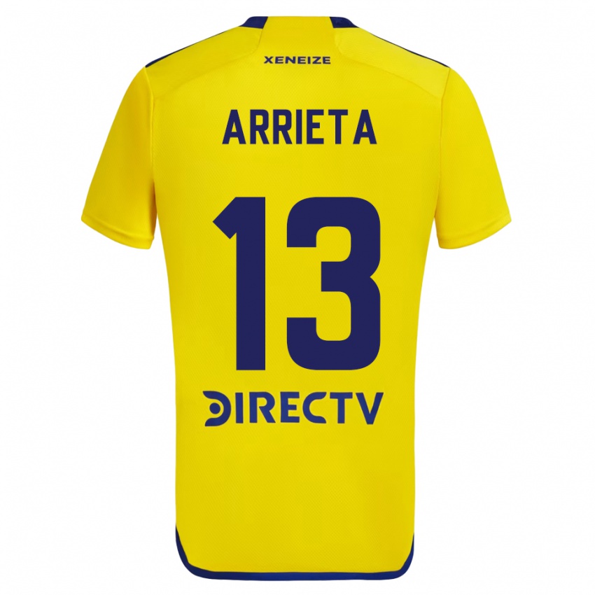 Damen Thomás Arrieta #13 Gelb Blau Auswärtstrikot Trikot 2024/25 T-Shirt Belgien