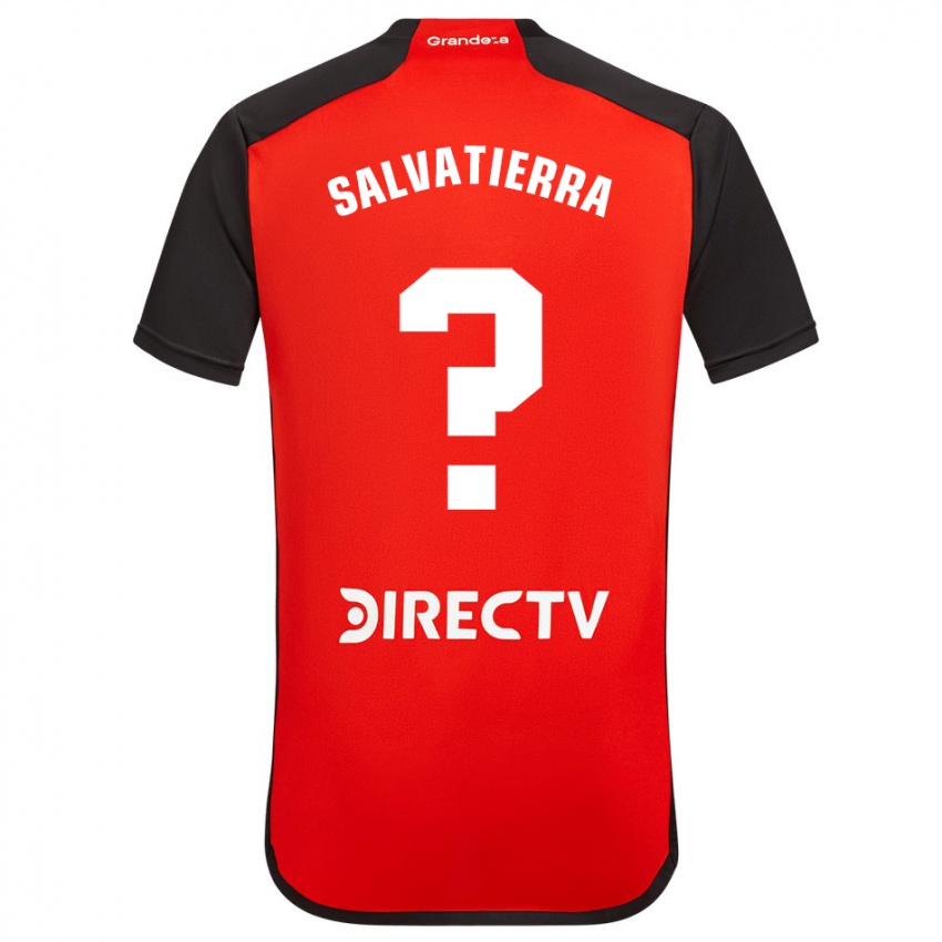 Dames Thiago Salvatierra #0 Rood Zwart Wit Uitshirt Uittenue 2024/25 T-Shirt België