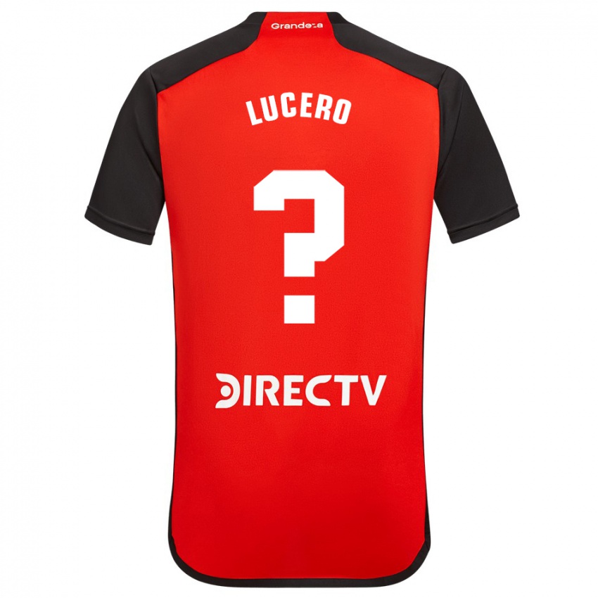 Dames Valentin Lucero #0 Rood Zwart Wit Uitshirt Uittenue 2024/25 T-Shirt België