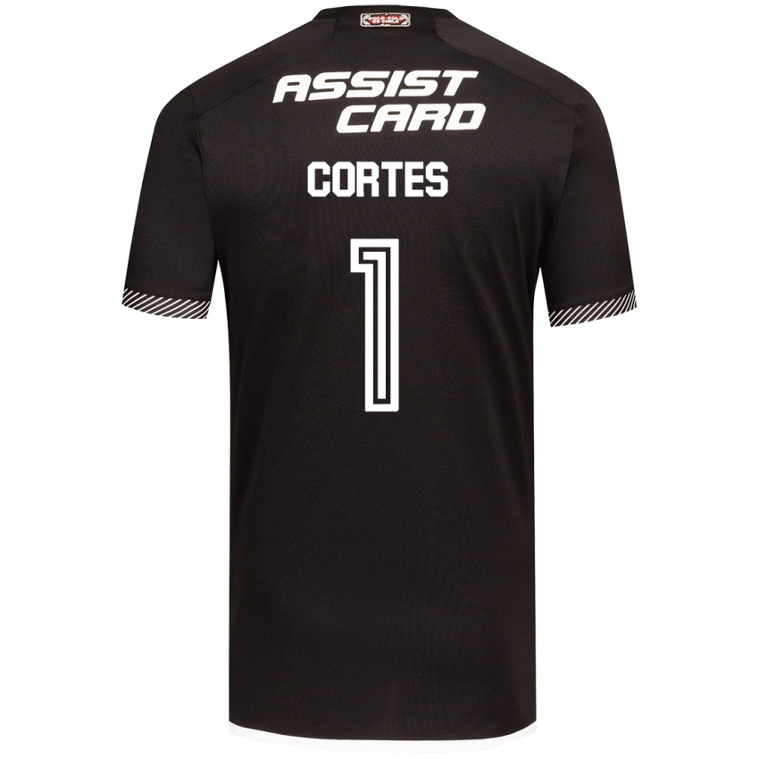 Dames Brayan Cortés #1 Zwart Wit Uitshirt Uittenue 2024/25 T-Shirt België