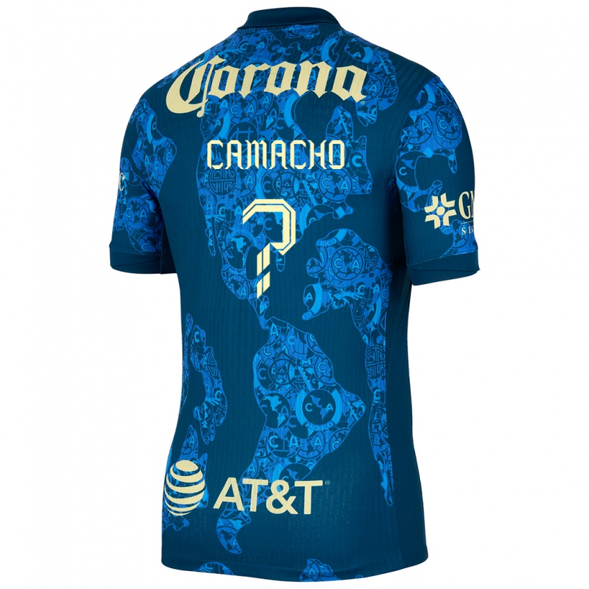 Damen Jorge Camacho #0 Blau Gelb Auswärtstrikot Trikot 2024/25 T-Shirt Belgien