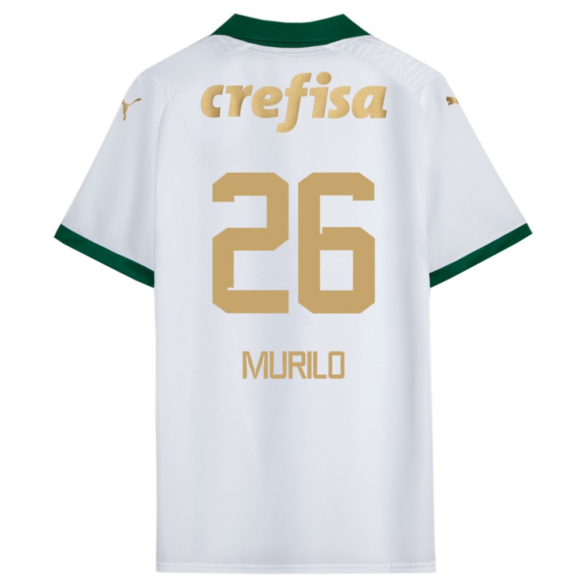 Dames Murilo #26 Wit Groen Uitshirt Uittenue 2024/25 T-Shirt België