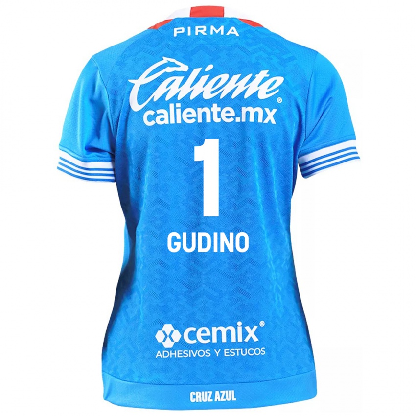 Kinder Andres Gudino #1 Himmelblau Heimtrikot Trikot 2024/25 T-Shirt Belgien