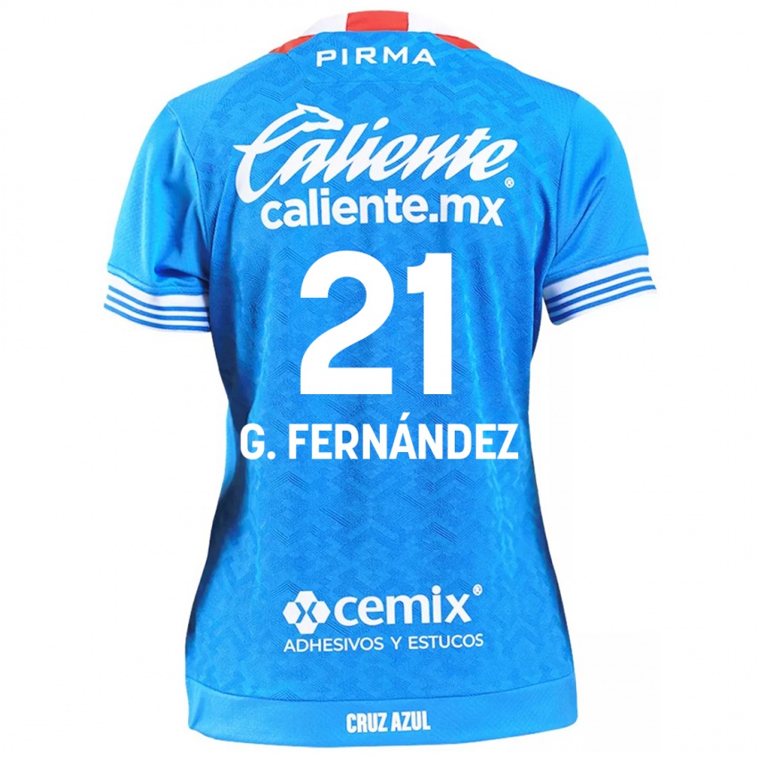 Kinder Gabriel Fernández #21 Himmelblau Heimtrikot Trikot 2024/25 T-Shirt Belgien