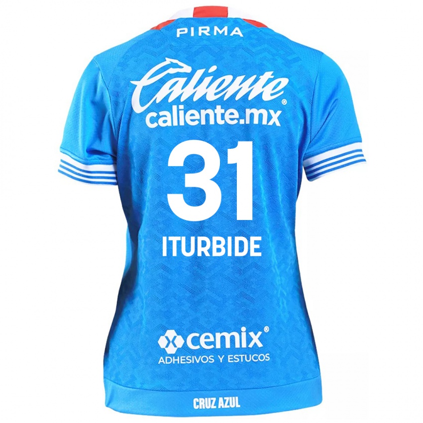 Kinderen Luis Iturbide #31 Hemelsblauw Thuisshirt Thuistenue 2024/25 T-Shirt België