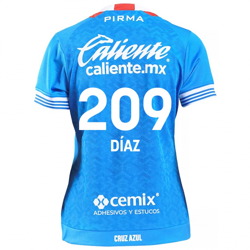 Kinderen Josué Díaz #209 Hemelsblauw Thuisshirt Thuistenue 2024/25 T-Shirt België