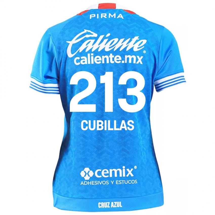 Kinder Andre Cubillas #213 Himmelblau Heimtrikot Trikot 2024/25 T-Shirt Belgien