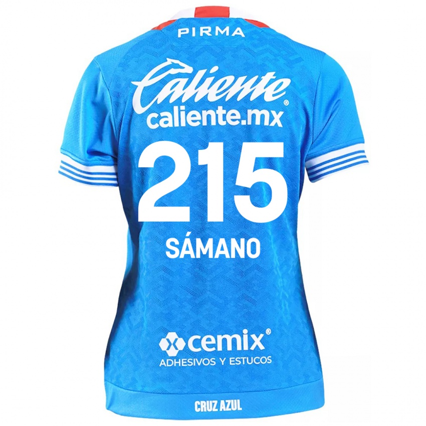 Kinder Fernando Sámano #215 Himmelblau Heimtrikot Trikot 2024/25 T-Shirt Belgien