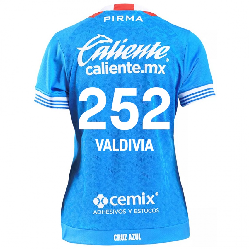 Kinder Christian Valdivia #252 Himmelblau Heimtrikot Trikot 2024/25 T-Shirt Belgien