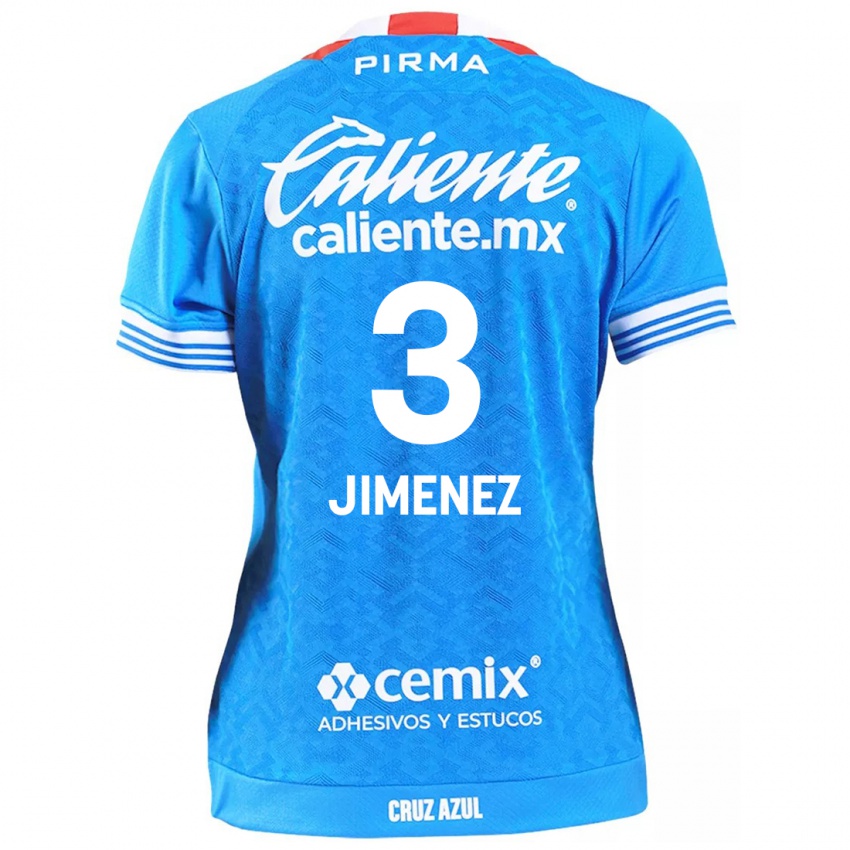 Kinderen Jaiber Jimenez #3 Hemelsblauw Thuisshirt Thuistenue 2024/25 T-Shirt België