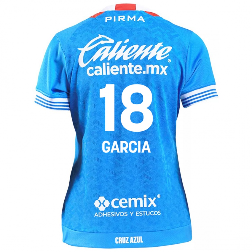 Kinderen Diana Garcia #18 Hemelsblauw Thuisshirt Thuistenue 2024/25 T-Shirt België