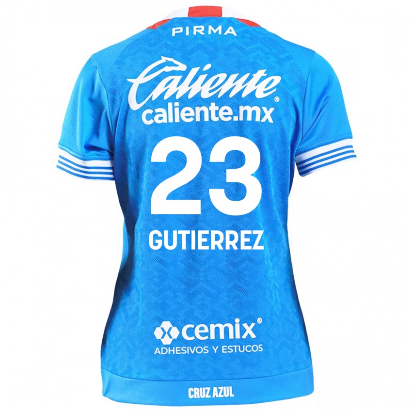 Kinderen Ivonne Gutierrez #23 Hemelsblauw Thuisshirt Thuistenue 2024/25 T-Shirt België