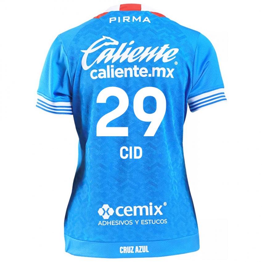 Kinderen Claudia Cid #29 Hemelsblauw Thuisshirt Thuistenue 2024/25 T-Shirt België