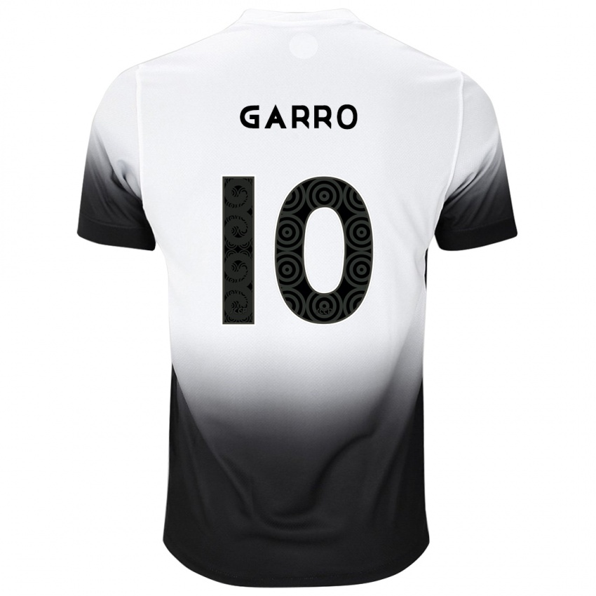 Kinder Rodrigo Garro #10 Weiß Schwarz Heimtrikot Trikot 2024/25 T-Shirt Belgien