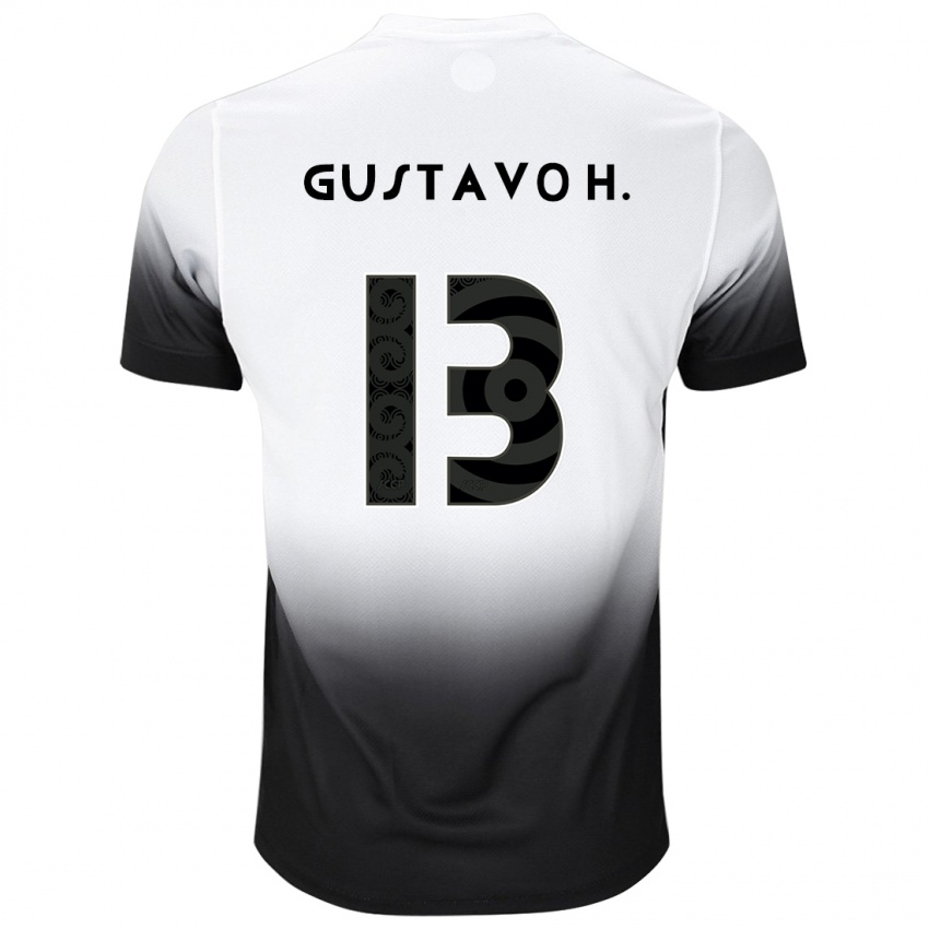 Kinderen Gustavo Henrique #13 Wit Zwart Thuisshirt Thuistenue 2024/25 T-Shirt België