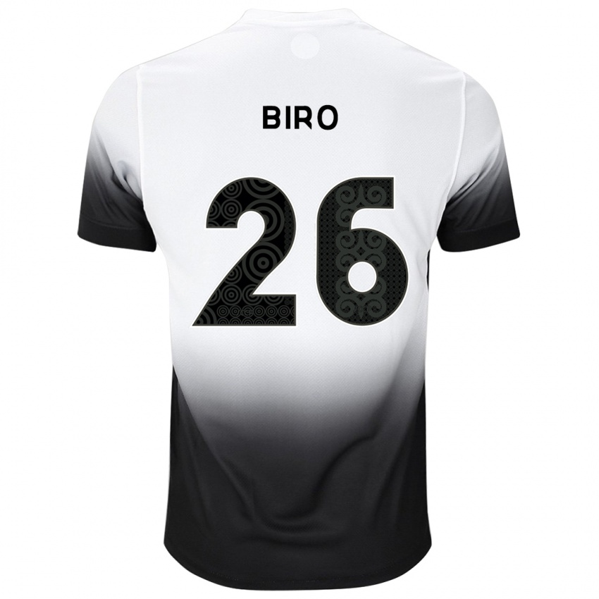 Kinder Biro #26 Weiß Schwarz Heimtrikot Trikot 2024/25 T-Shirt Belgien