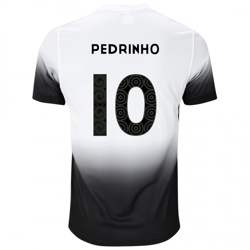 Kinder Pedrinho #10 Weiß Schwarz Heimtrikot Trikot 2024/25 T-Shirt Belgien