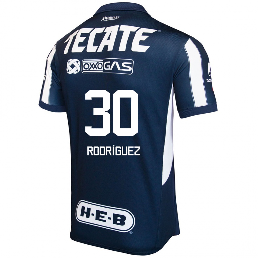 Kinder Jorge Rodríguez #30 Blau Rot Weiß Heimtrikot Trikot 2024/25 T-Shirt Belgien