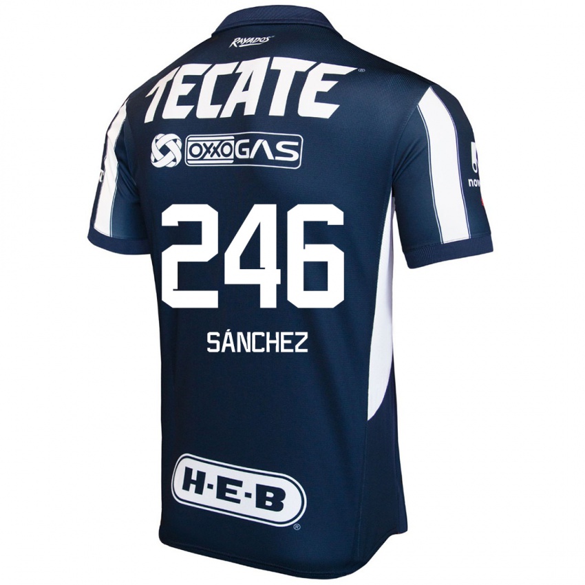 Kinderen Diego Sánchez #246 Blauw Rood Wit Thuisshirt Thuistenue 2024/25 T-Shirt België