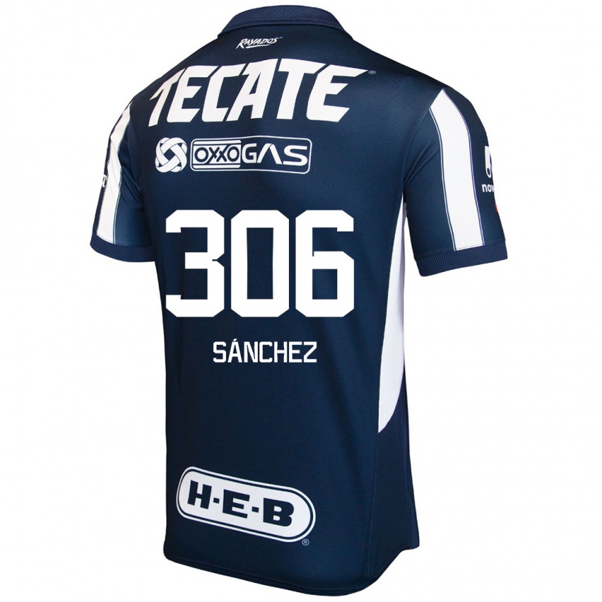 Kinderen Jorge Sánchez #306 Blauw Rood Wit Thuisshirt Thuistenue 2024/25 T-Shirt België