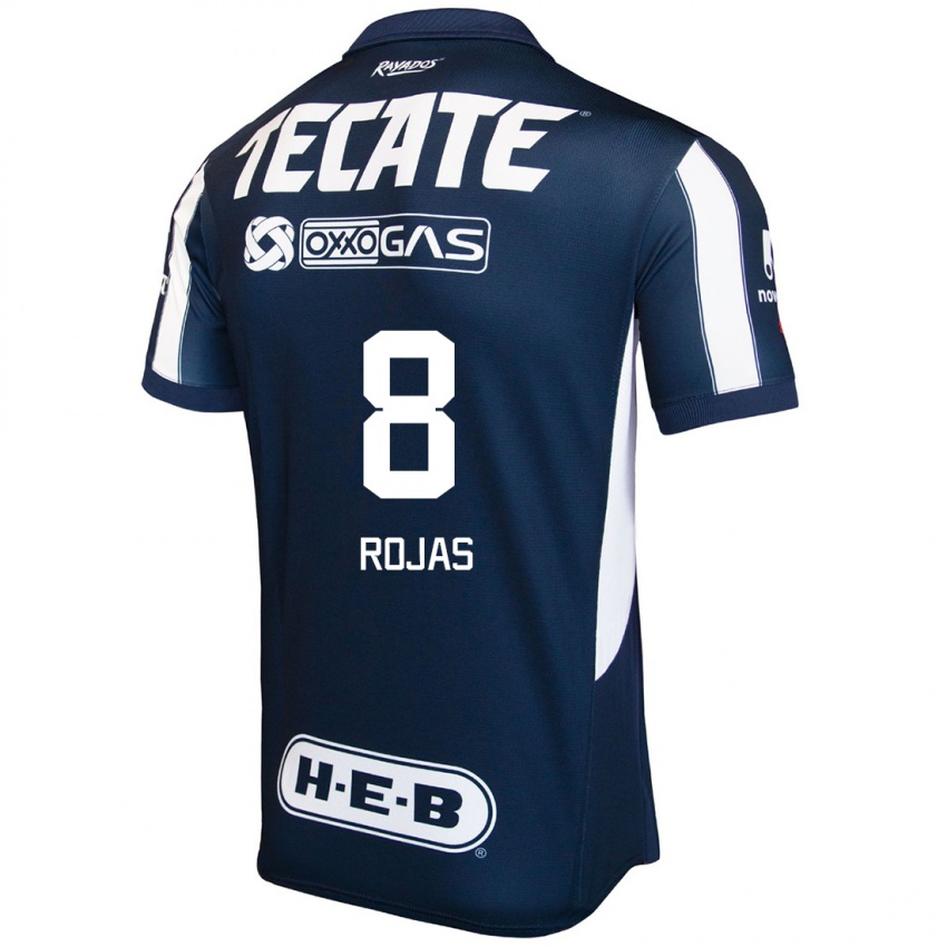 Kinderen Joao Rojas #8 Blauw Rood Wit Thuisshirt Thuistenue 2024/25 T-Shirt België