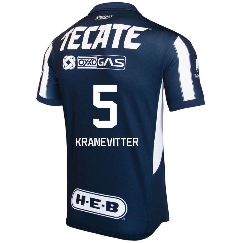 Kinderen Matias Kranevitter #5 Blauw Rood Wit Thuisshirt Thuistenue 2024/25 T-Shirt België