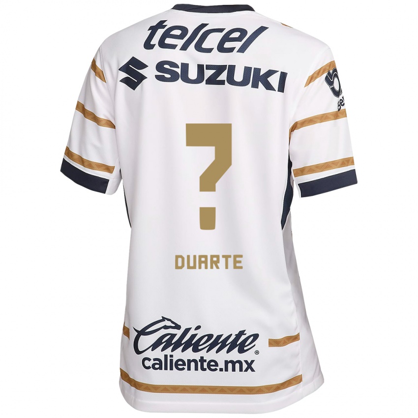 Enfant Maillot Rubén Duarte #0 Obsidienne Blanche Tenues Domicile 2024/25 T-Shirt Belgique