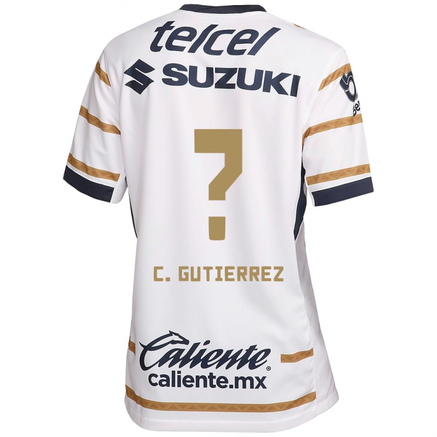 Kinder Carlos Gutiérrez #0 Weißer Obsidian Heimtrikot Trikot 2024/25 T-Shirt Belgien